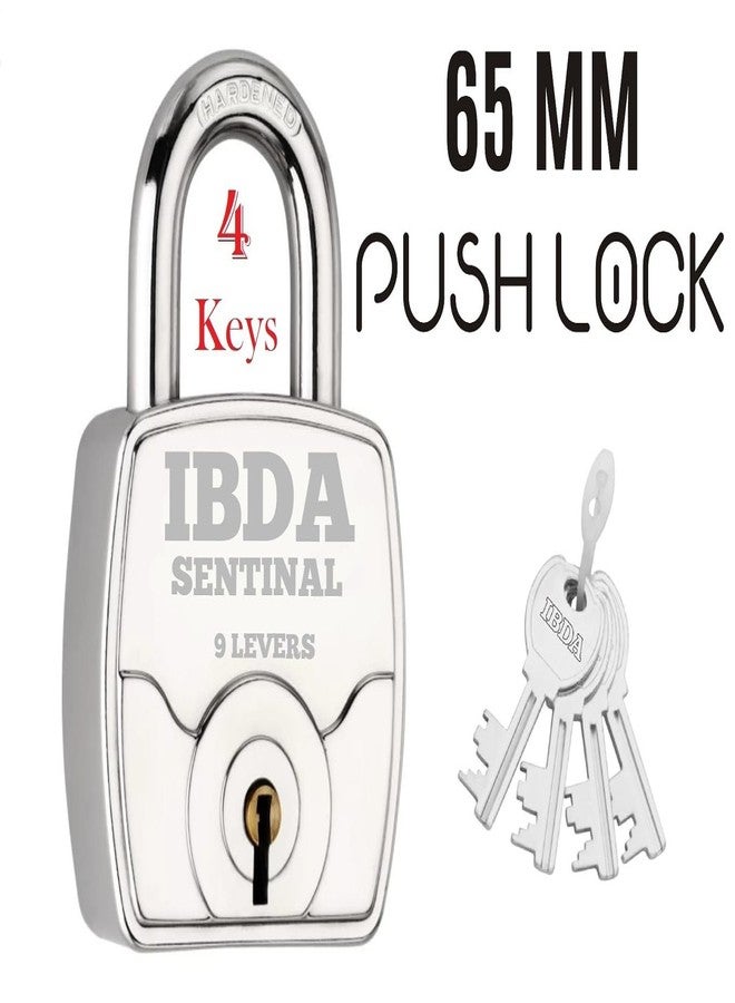 IBDA 3 Locks with Same Key | Multiple Locks with Single Key | Common Key Lock | Steel Body | Lock for Home, Shutter, gate, Door, Channel, Shop, Outdoor, Indoor | Same Key Lock Set of 3 with 4 Keys - Image 3